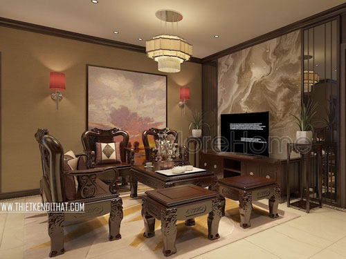  Thiết kế nội thất chung cư Hoàng Quốc Việt phong cách á đông