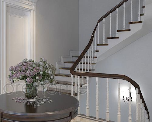  Mẫu cầu thang biệt thự đẹp mẫu 02