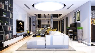 Thiết kế nội thất chung cư hiện đại - Thăng Long Number One