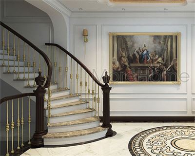 Mẫu cầu thang biệt thự đẹp mẫu 04