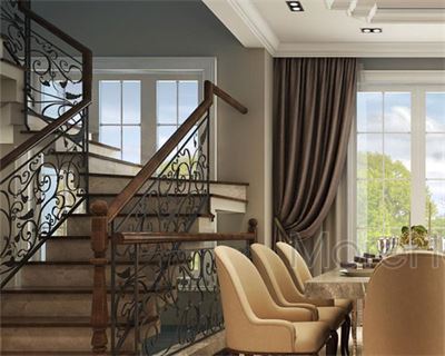 Mẫu cầu thang biệt thự đẹp mẫu 03