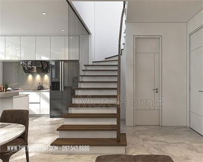 Mẫu cầu thang biệt thự đẹp mẫu 06