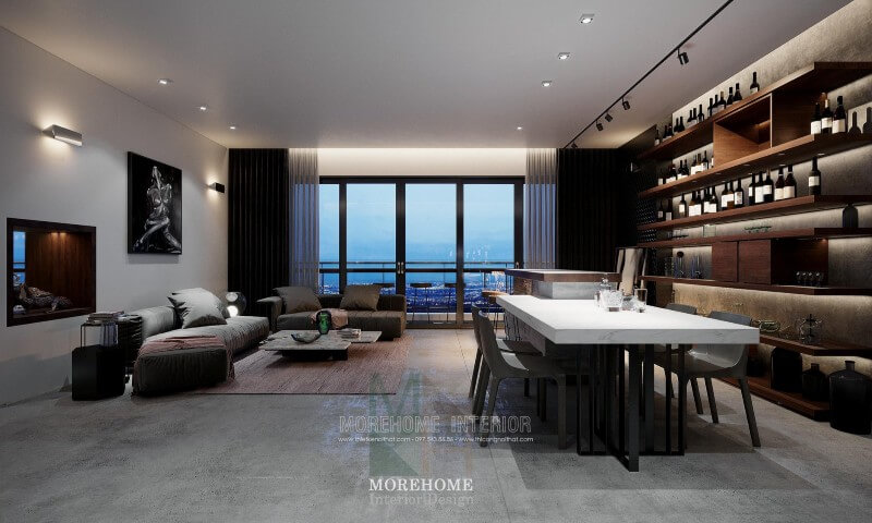 Thiết kế nội thất chung cư Vinhomes Sky Lake hiện đại Mẫu thiết kế nội thất chung cư đẹp