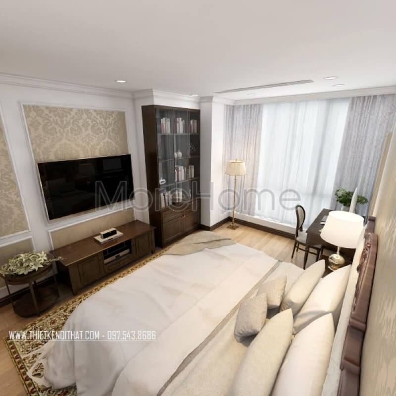 Thiết kế nội thất phòng ngủ chung cư đẹp Mẫu thiết kế nội thất chung cư đẹp